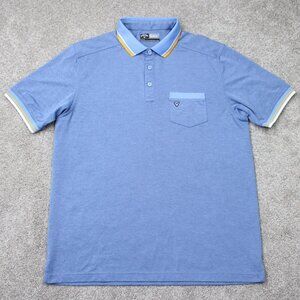 Callaway Polo Shirt Mens Medium Blue Opti-Dri Golf Short Sleeve Pullover